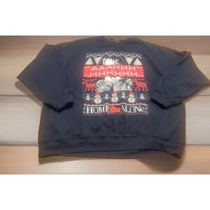 Home Alone‎ Blue Christmas Graphic Sweater Size XXL Official Home Alone